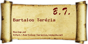 Bartalos Terézia névjegykártya